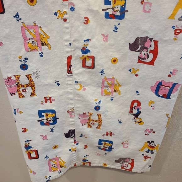 Walt Disney Productions Vintage Alphabet Curtains - Picture 6 of 7